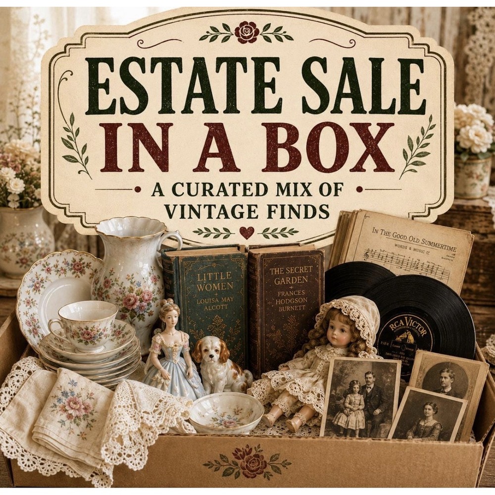 Vintage Mystery Box Estate Finds Premium Curated Lot 5 Items MB